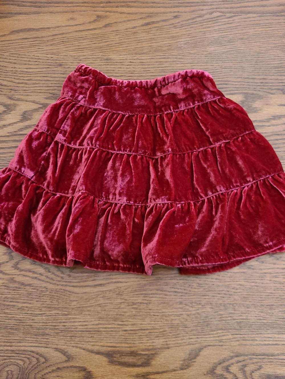 Vintage- GAP Baby 12-18 Month Red Velvet Skirt